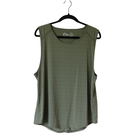 Women's ZYIA Olive Green XXXL Sleeveless Athletic Top Shirt - Picture 1 of 6